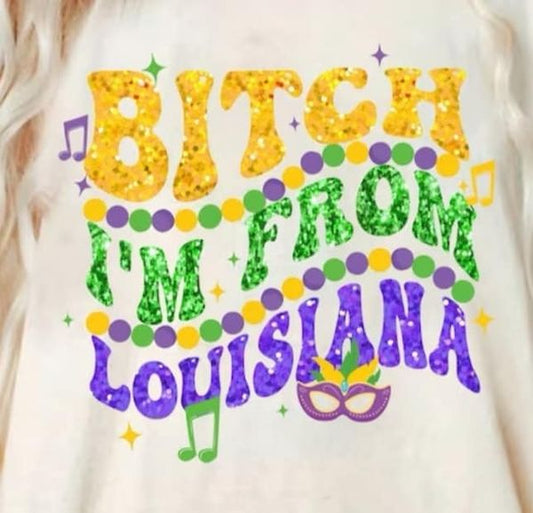 Bitch I'm From Louisiana T-Shirt